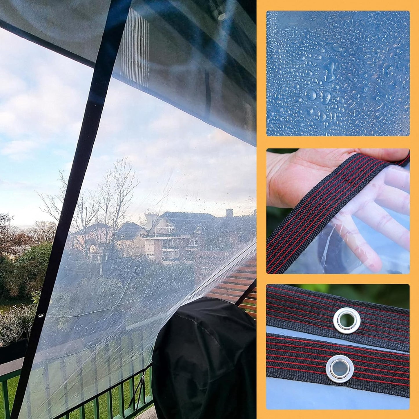 Custom Clear Vinyl Tarp (Premium Quality)