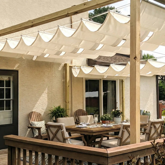 Custom Waterproof Retractable Pergola Canopy (Premium Quality)